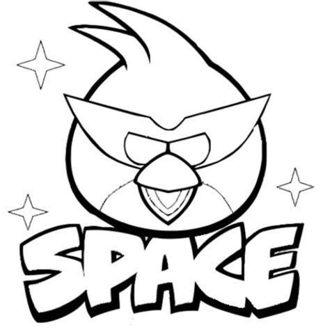 dibujos  colorear angry birds space imprimible gratis  los