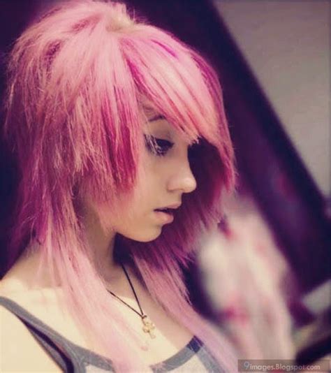 innocent emo girl pink hair cute gorgeous pretty