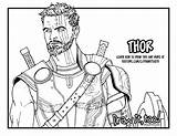 Thor Coloring Pages Avengers Marvel Ragnarok Drawing Lego Color Printable Hulkbuster Draw Characters Print Too Hammer Hulk Resolution Getcolorings Assemble sketch template