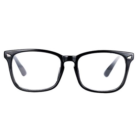 pro acme non prescription glasses frame clear lens eyeglasses black
