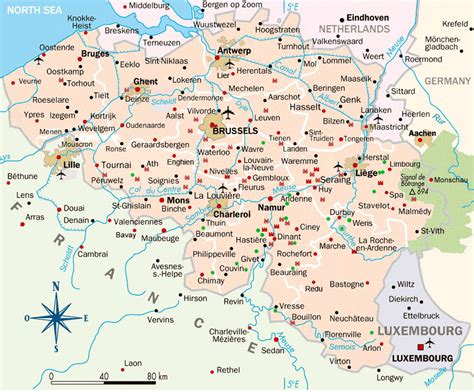 tourist map  belgium belgium travel guide eupedia