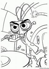 Monsters Aliens Coloring Vs Cartoons Cockroach Dr Pages sketch template