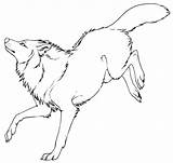 Wolf Lineart Drawings Deviantart Drawing Wolves Kipine Dog Bases Favourites Add sketch template