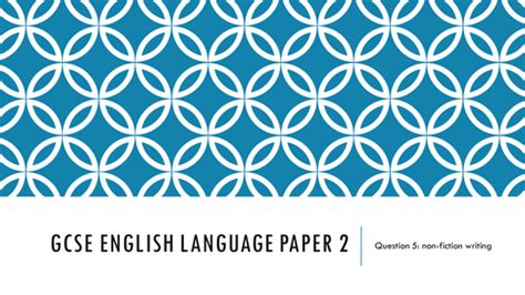 fiction writing question  aqa gcse english language paper