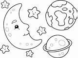 Kleurplaat Espace Weltraum Stockafbeelding Colorear Planetas Lenmdp Wonder Bestcoloringpagesforkids sketch template