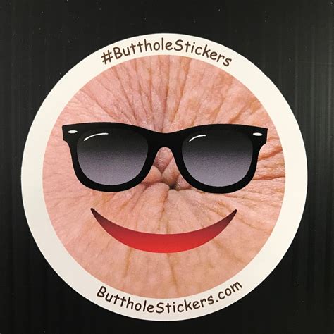 Emoji Butthole Stickers New Stickers Added Prank Gag T Etsy