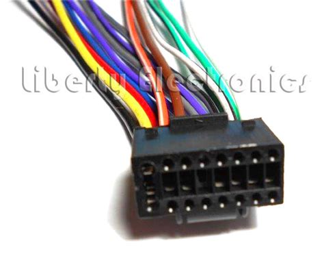 pin auto stereo wire harness plug  jvc kd abt player ebay