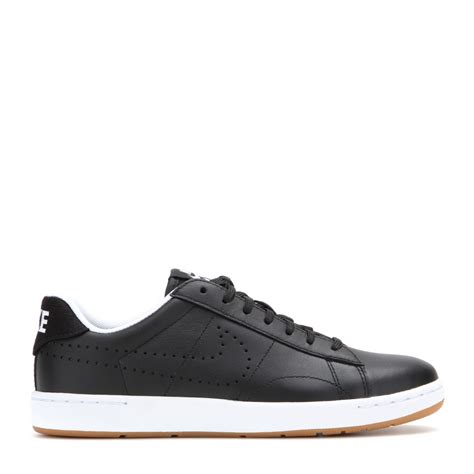 nike tennis classic ultra leather sneakers  black lyst
