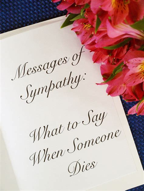 50 Messages Of Sympathy What To Say When Someone Dies