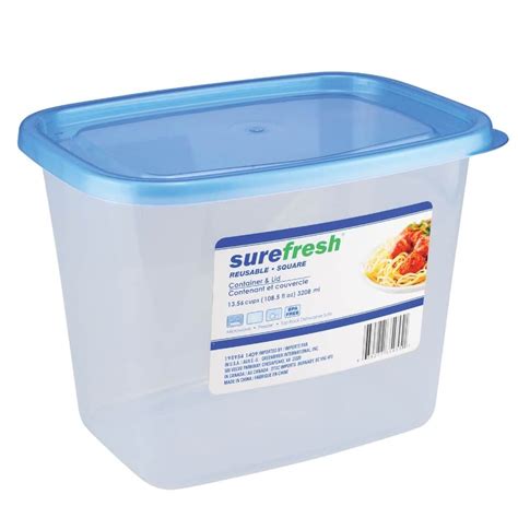 fresh large square plastic food storage containers