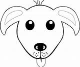 Coloring Dog Face Head Pages Comments sketch template