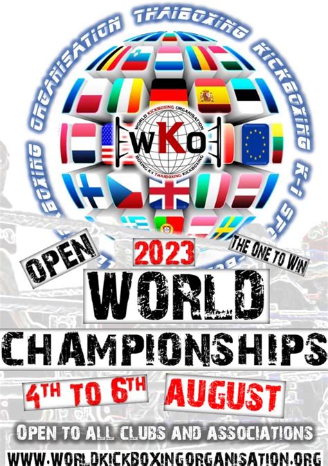 wko open world championships wko kickboxing