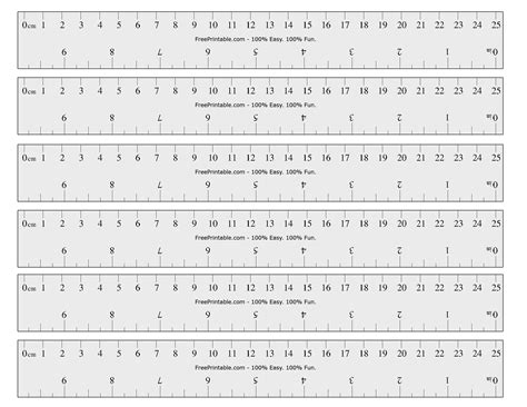 scale printable ruler