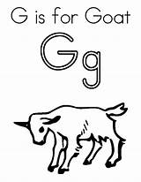 Goat Coloring Letter Pages Color Getcolorings Drawing Printable sketch template
