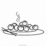 Gnocchi Disegno Dumplings Clipartkey Stampare Ultracoloringpages sketch template