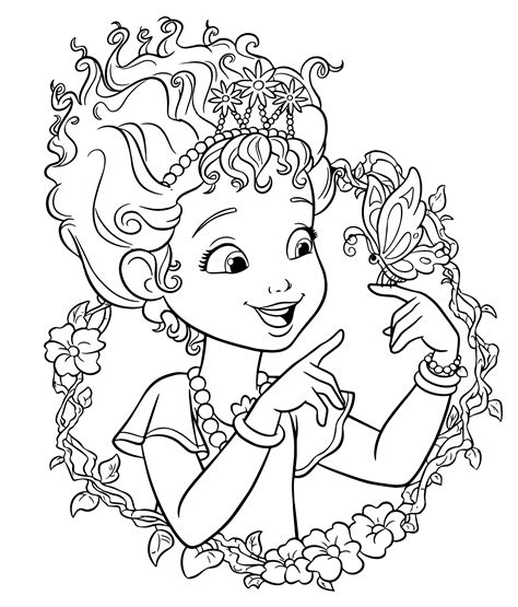 fancy nancy coloring page coloring home