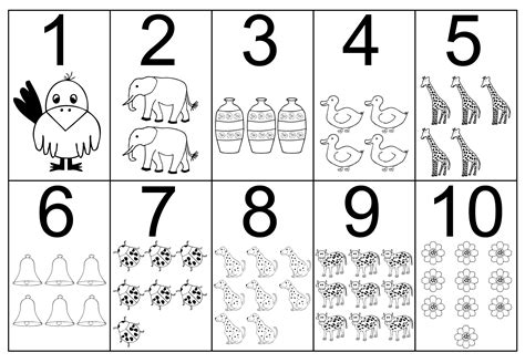 printable number coloring pages