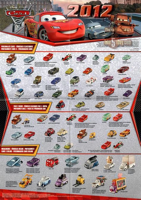 Mattel Disney Pixar Cars 2 Diecast European Cars 2 Poster