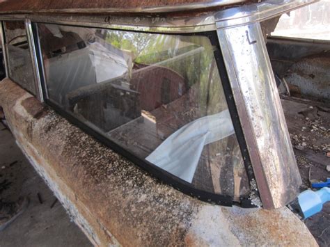 ford falcon station wagon left rear curved glass window herculite oem