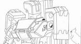 Overwatch Bastion Colouring sketch template