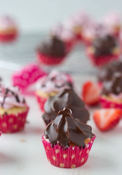 Mini Chocolate Covered Strawberry Cupcakes 31
