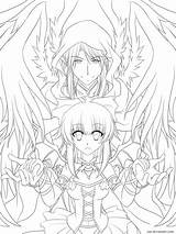 Succubus Lineart Seraphim Zue Jadedragonne sketch template