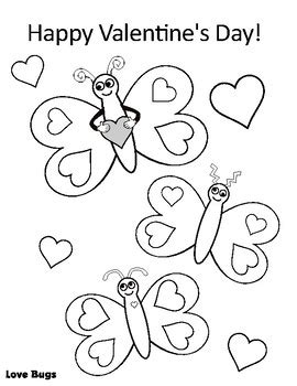 love bugs coloring page  studio stephymoo teachers pay teachers