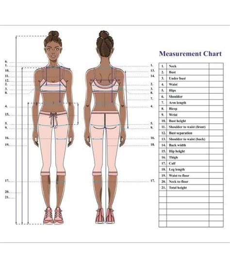 pin  michelle fernandez  sew basically body measurement chart