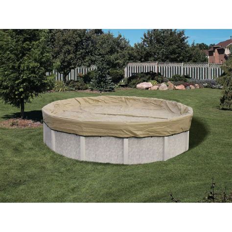 harris commercial grade winter pool covers   ground pools   solid super tan