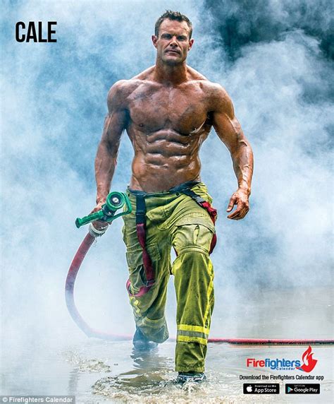 men   firefighters calendar strip    daily mail