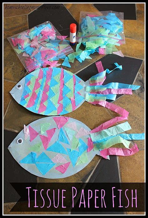 create  easy tissue paper crafts   fun   kids