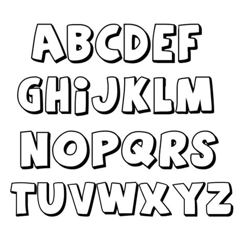 Image Result For Block Lettering Lettering Alphabet