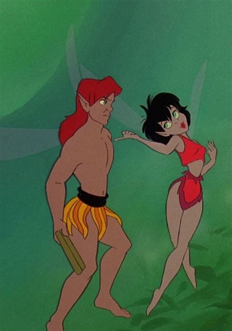 Pips And Crysta From Ferngully 20th Century Fox Vintage Cartoon