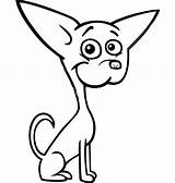 Chihuahua Dog Coloring Cartoon Book Netart sketch template
