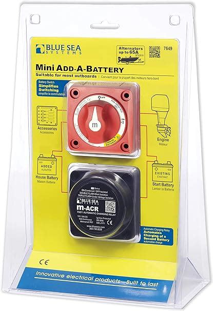 blue sea systems mini add  battery kit  blue sea systems amazonca sports outdoors