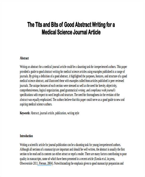 abstract writing  examples format sample examples