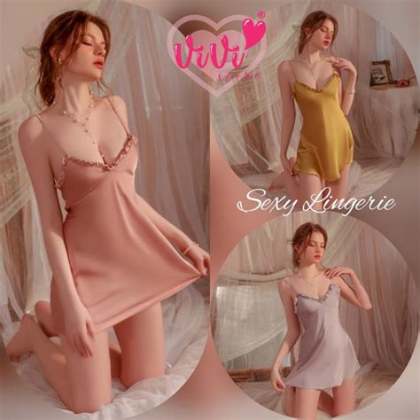 vivi lingerie sexy nightwear plain colour lingerie dress for sex