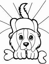 Coloring Pages Puppy Dog Cute Cat Eyes Print Printable Face Baby Puppies Kitten Retriever Golden Drawing Vicious Dogs Color Cats sketch template