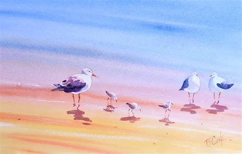 Band Of Beach Birds Pj Cook Gallery Of Original Fine Art