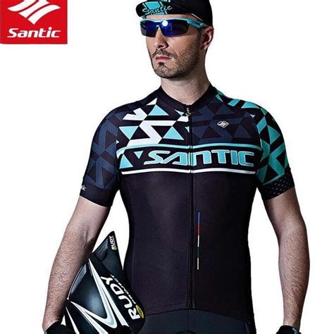 Santic Men Cycling Jersey Short Sleeve Pro Mtb Road Bike Clothing