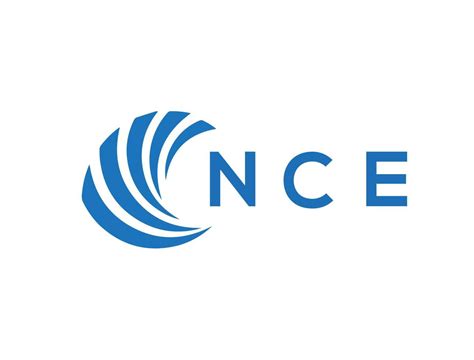 nce letter logo design  white background nce creative circle letter logo concept nce letter