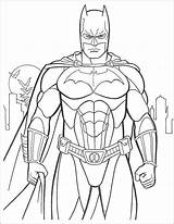 Batman Drawing Line Coloring Color Pages Getdrawings sketch template