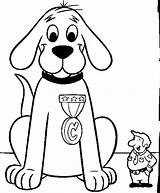 Coloring Pages Clifford Dog Red Big Puppet Bag Printable Colouring Kids Gif Receiving Him Choose Board sketch template