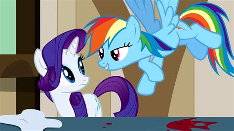 Image Rarity And Rainbow Dash Mutral S2e14 Png My Little