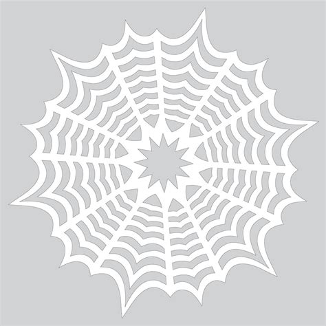 paper snowflake  spiderweb pattern  cut