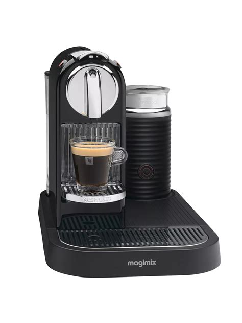 nespresso  citiz  milk coffee machine  magimix black  john lewis partners