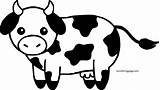 Cow Coloring Small Baby Wecoloringpage Animal sketch template