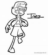 Coloring Pages Cyberchase Color Cartoon Inez Kids Sheets Character Print Printable Book Found Back sketch template