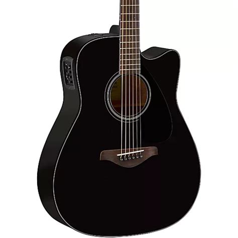 yamaha fg series fgxc acoustic electric guitar black guitar center