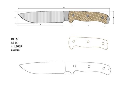 printable knife templates customize  print